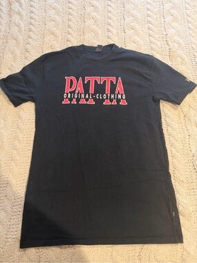 Patta Black Short-Sleeve Logo T-Shirt Mens XL